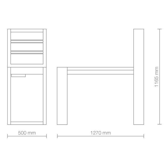 Τραπέζι μανικιούρ Living led