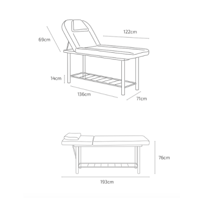 Κρεβάτι αισθητικής Nilsa