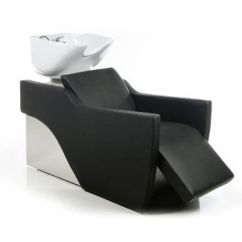 Λουτήρας Flatiron e black με υποπόδιο
