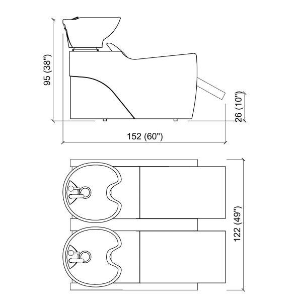 Λουτήρας Flatiron 2P