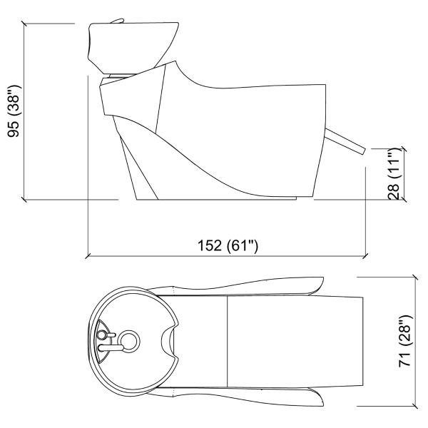 Λουτήρας Muumuu eco air-shiatsu black