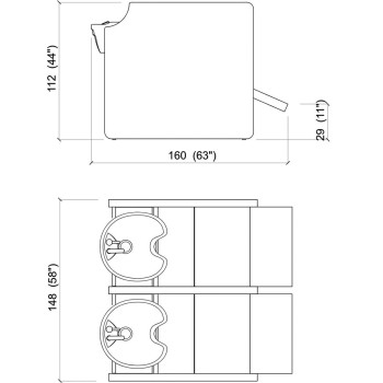 Λουτήρας Privacy wash air-shiatsu massage 2P