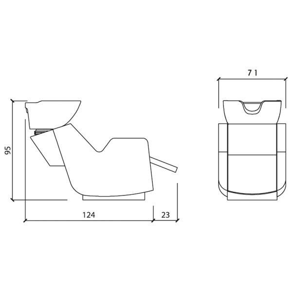 Λουτήρας Ultrawash air-shiatsu color