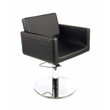 Πολυθρόνα U-shape quilt black inox base