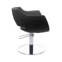 Πολυθρόνα Clust black inox base