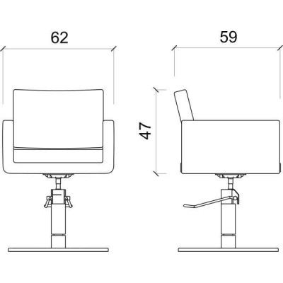 Πολυθρόνα U-shape color inox base