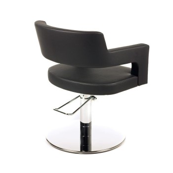 Πολυθρόνα Creusa black inox base