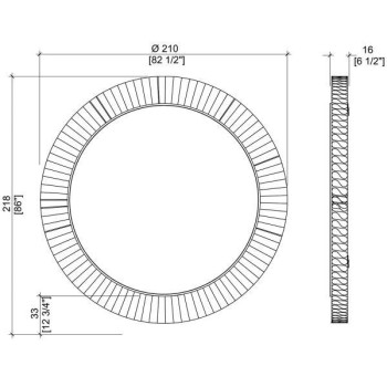 Καθρέφτης Lady Jane Collar Wall