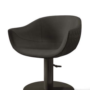 Πολυθρόνα Queen Mary black matt (Lotus Skai)