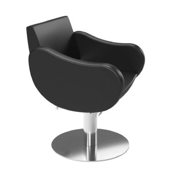 Πολυθρόνα Fifties black Supersilver