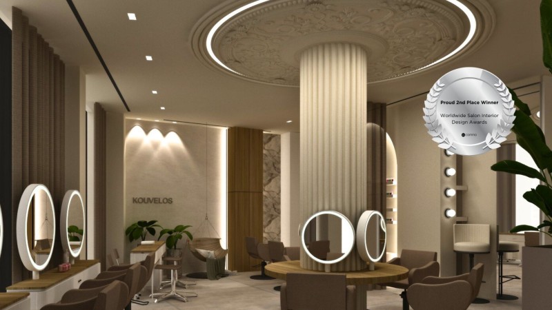 Argyris Kouvelos Hair Salon – Χαλάνδρι 2025 | Διεθνώς Βραβευμένος Σχεδιασμός από την Commo Design
